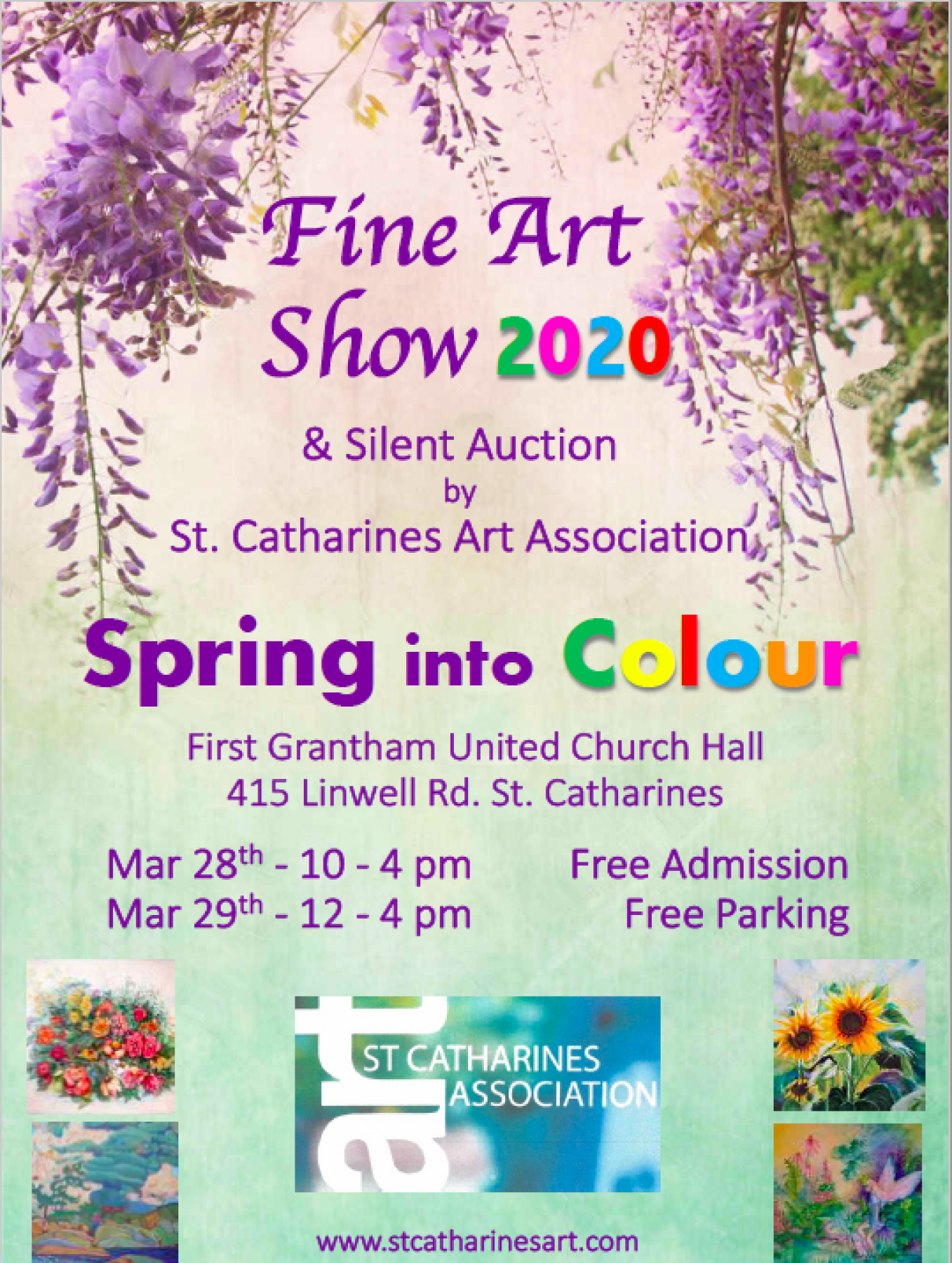 Spring into Colour Fine Art Show, 2020 - share on social media!