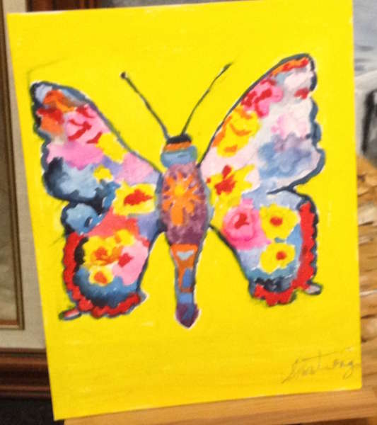 Butterfly (mixed media) by Theresa Armstrong