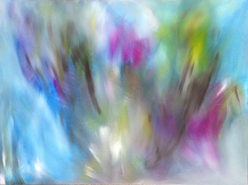 In the Midst, acrylic, 30" x 40" - Tina Clancy