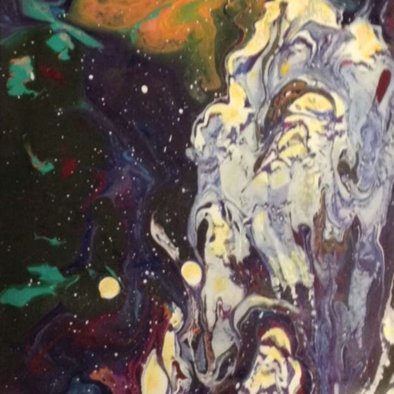 Pour Painting (acrylic) by Brita Housez