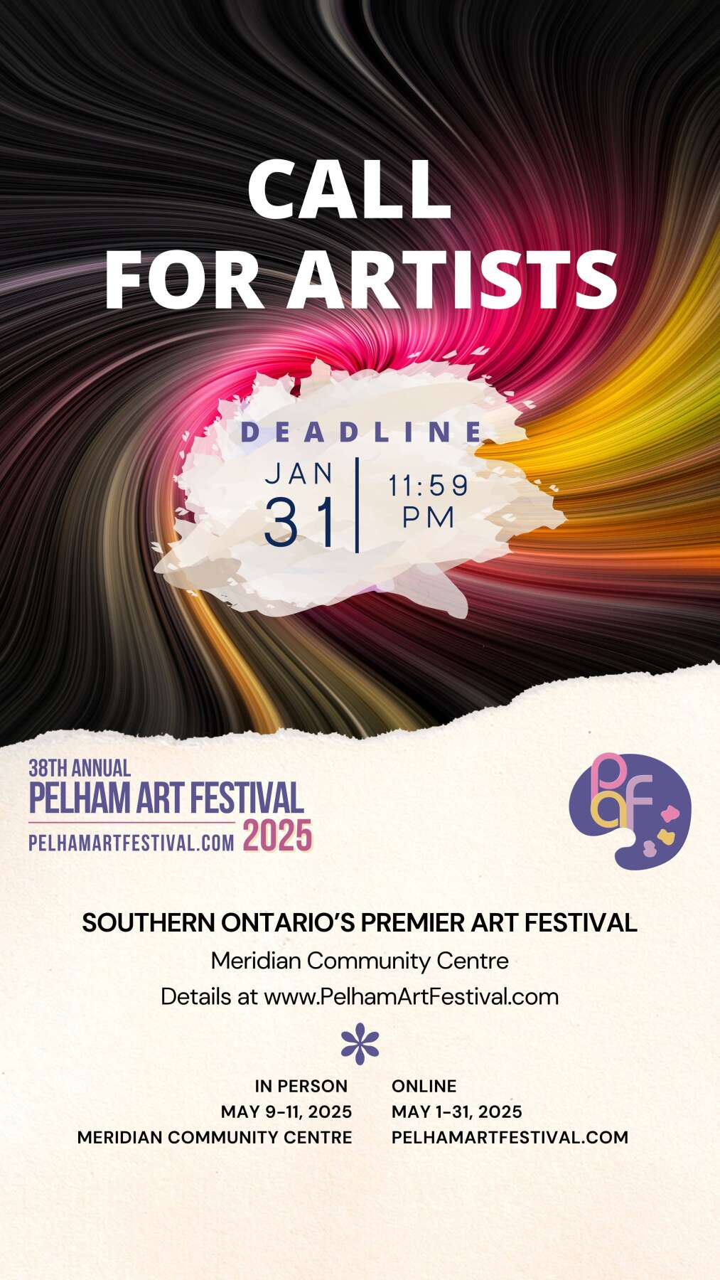 St. Catharines Art Association - Call for Artists: Pelham Art Festival 2025