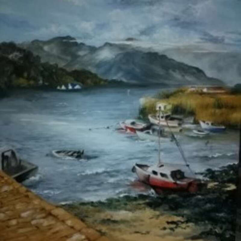 Before the Work Begins (oil) by Pam Duncan