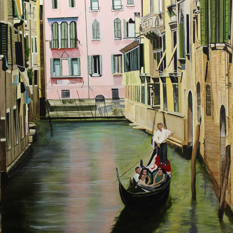 Venice, oil, 40"x30" - Nancy Murphy