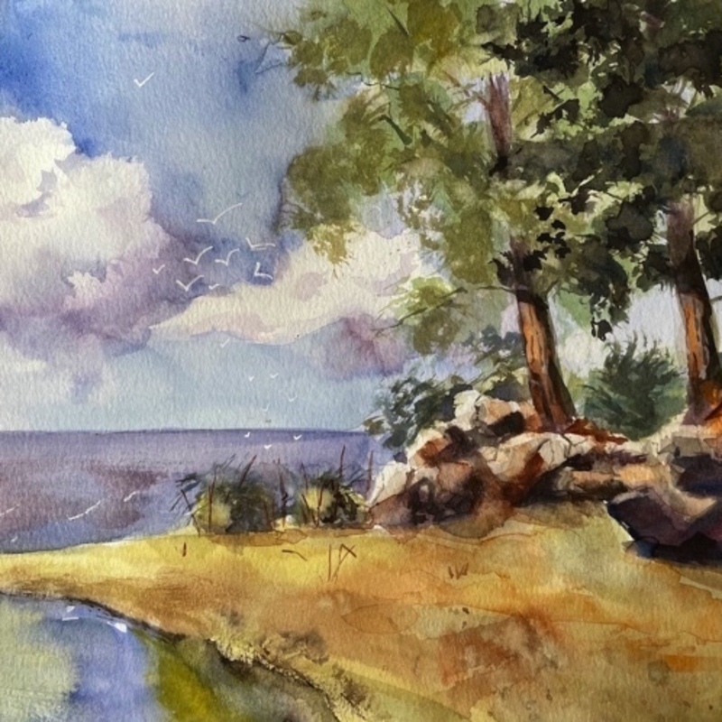 Landscape Watercolour Demonstration with Jan Opie