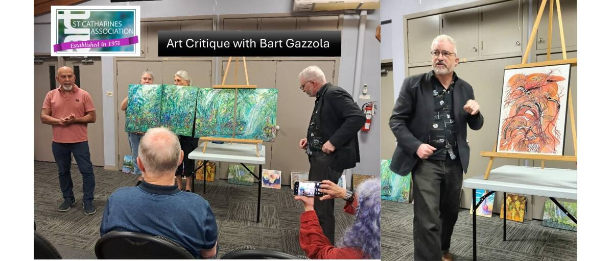 September Meeting, 2024 - Art Critique with Bart Gazzola