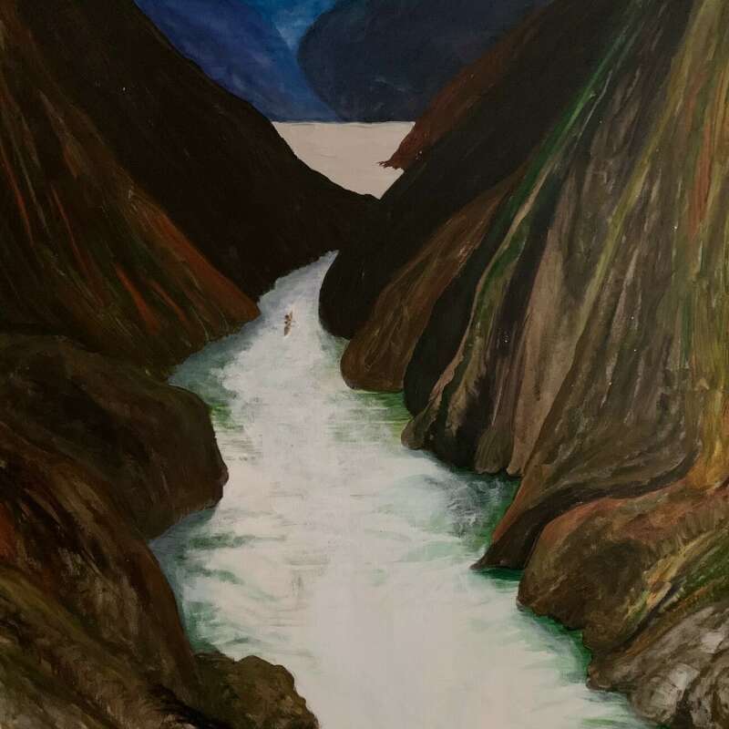 Flowing – Acrylic, 48 X 36 inches