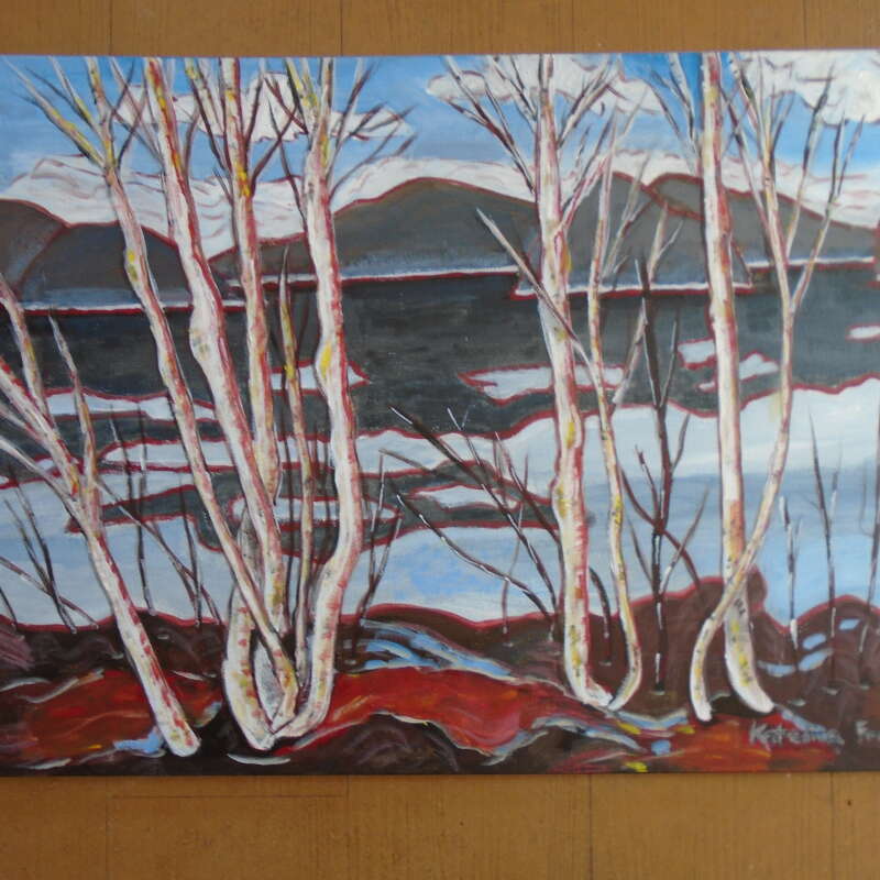 After TT's Algonquin Park in Spring, Acrylic